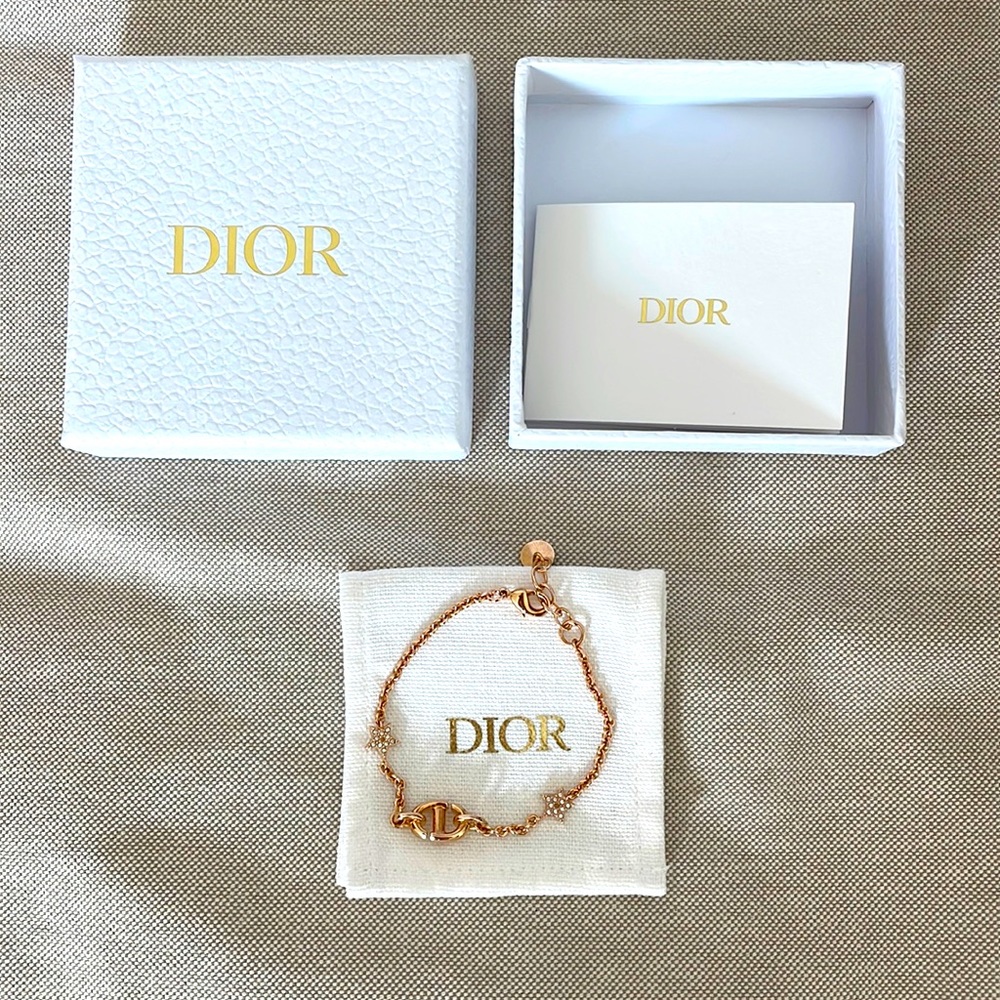 Dior rose gold star bracelet